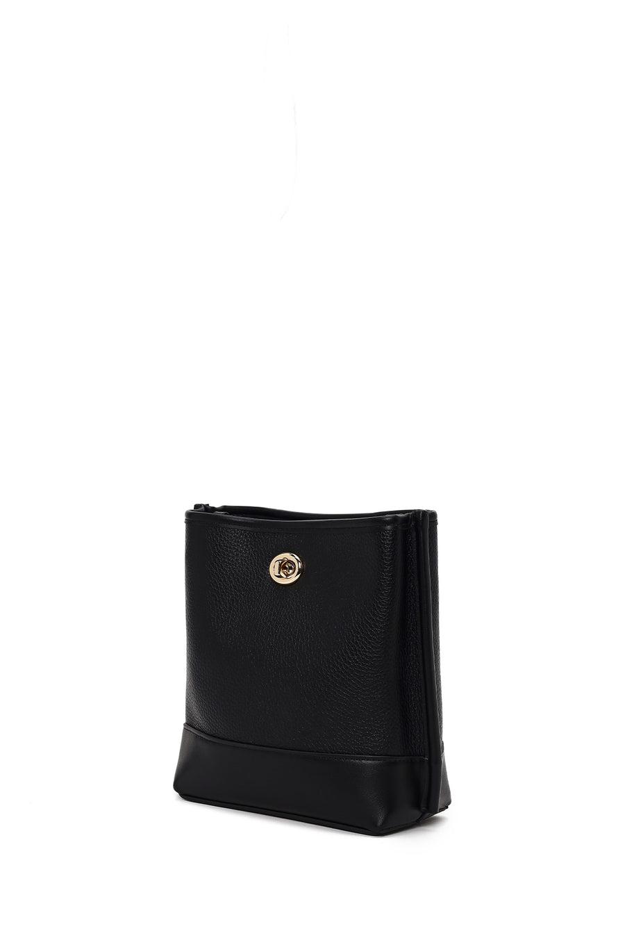 Woman Black Long-Strap Shoulder Bag