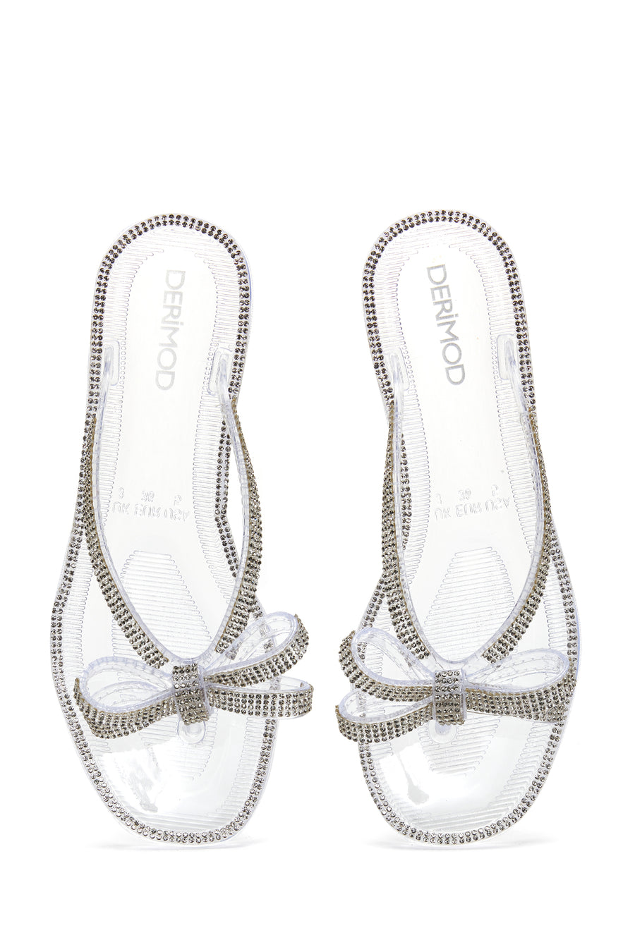 Women's Transparent Jelly Stone Slippers