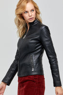 Tania Women's Leather Jacket | Derimod