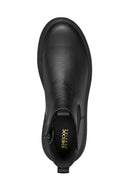 Geox Woman Siyah Leather Chelsea Bot | Derimod