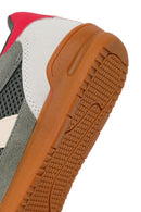 Women's Green Lace-up Leather Sneaker | Derimod