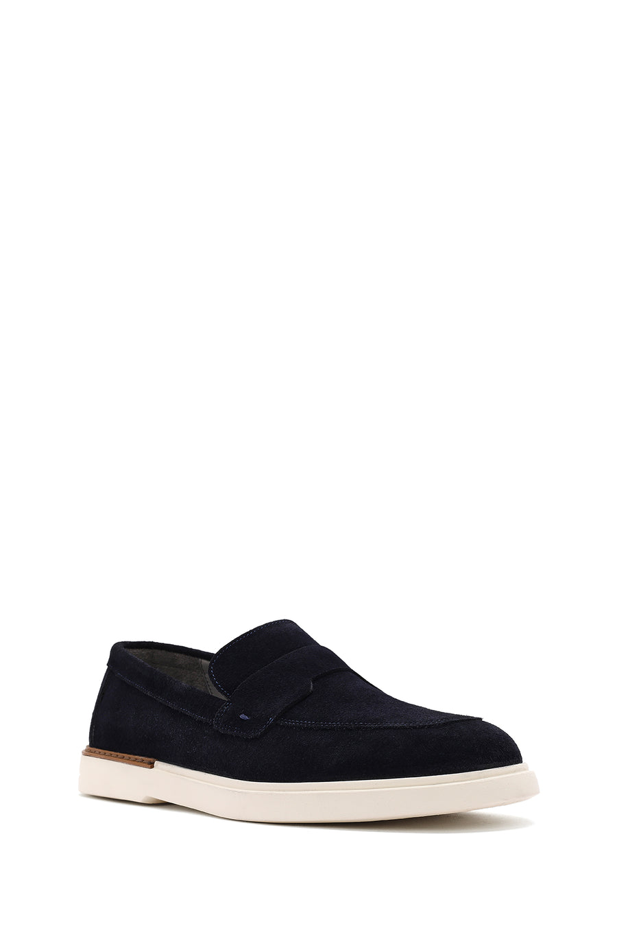 Erkek Lacivert Süet Deri Casual Loafer