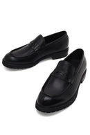 Erkek Siyah Deri Casual Loafer | Derimod