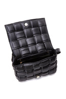 Women's Black Braided Shoulder Bag | Derimod