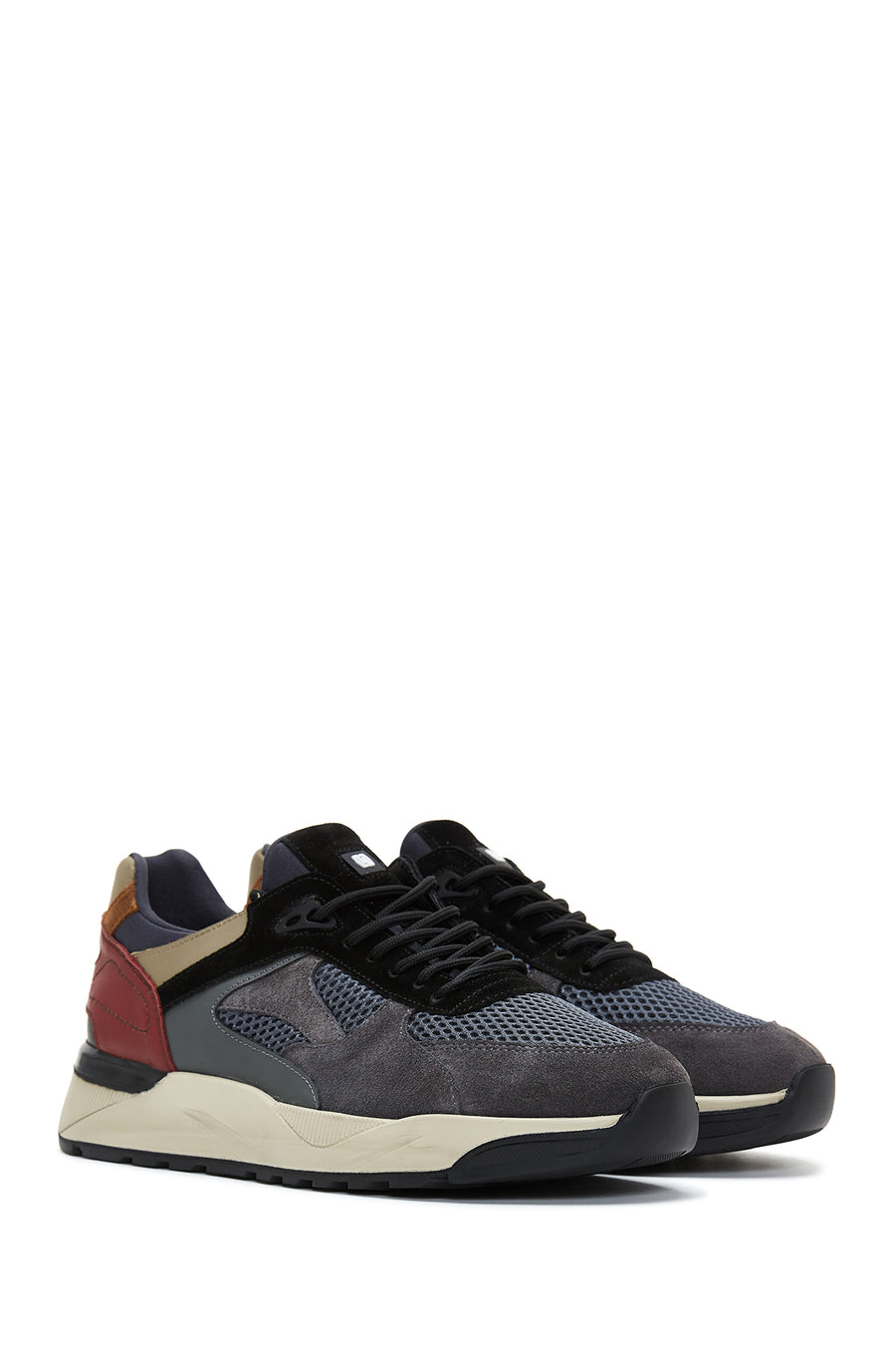 Men's Anthracite Suede Leather Detailed Sneaker