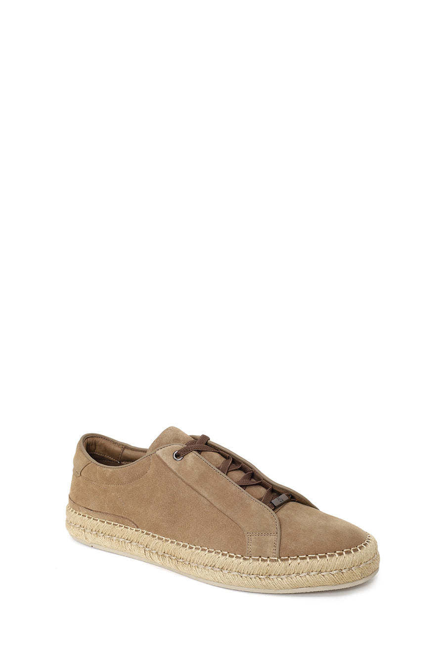 Erkek Bej Kalın Tabanlı Süet Deri Sneaker