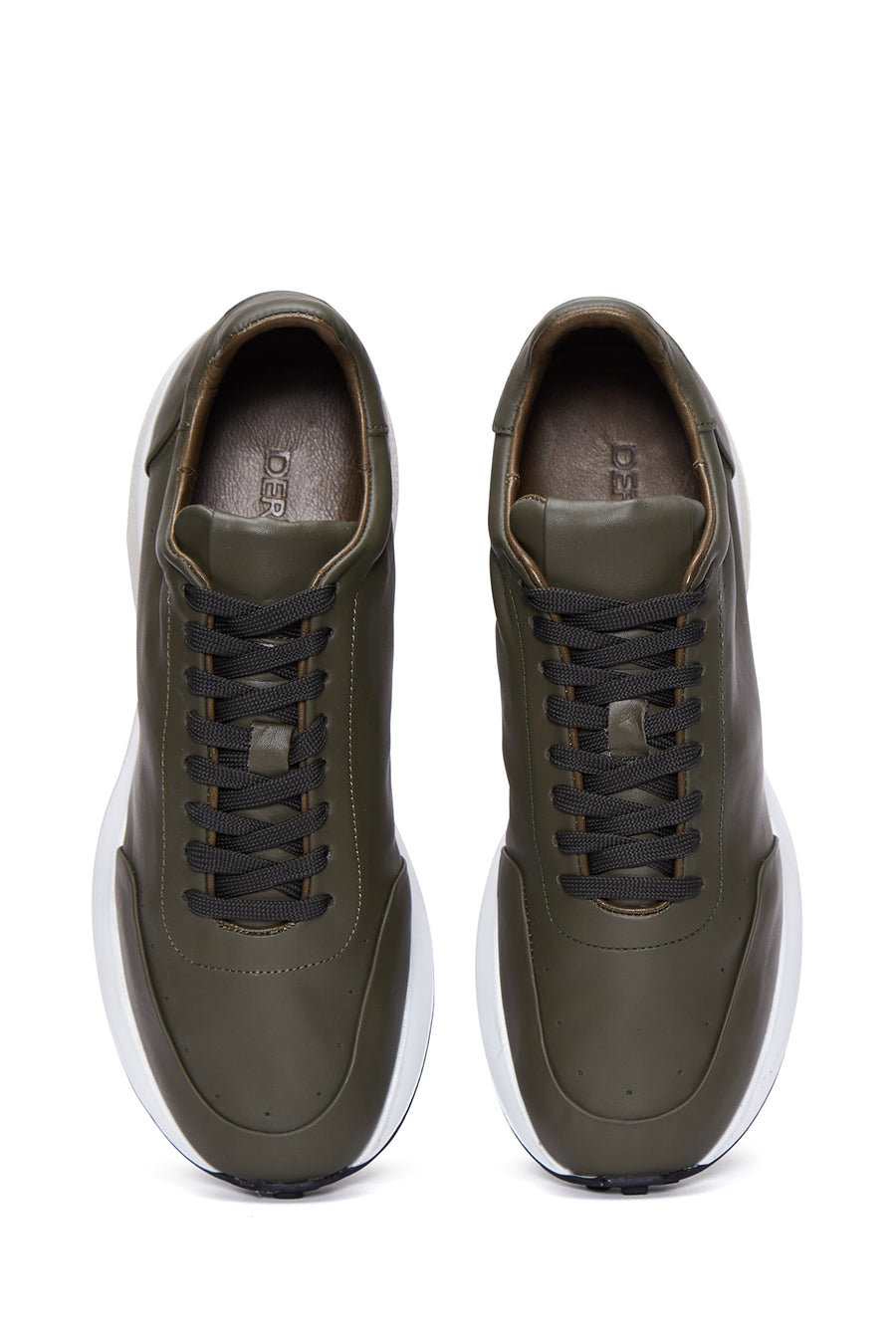 Erkek Yeşil Deri Sneaker