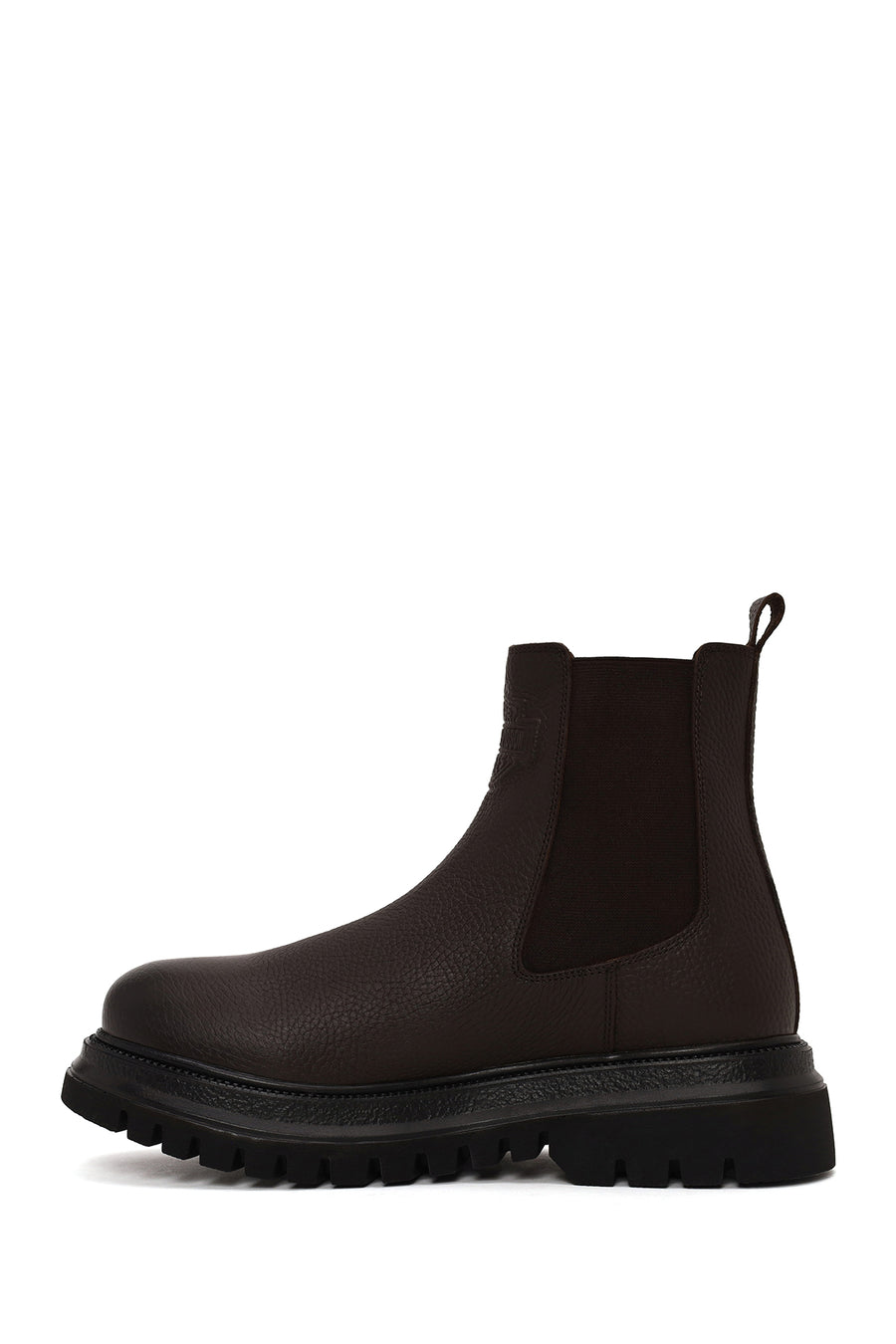 Harley Davidson Male Brown 12011 Thick-Soled Leather Chelsea Boots