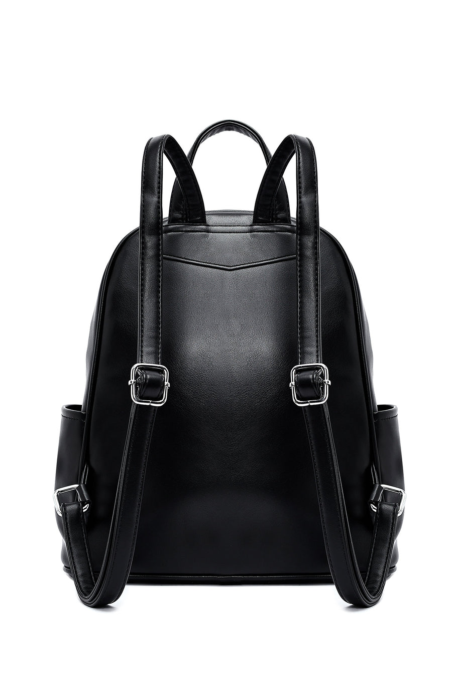 Women's Black Printed Backpack