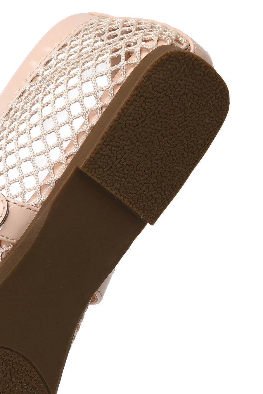 Woman Beige Mesh Ballerine flats