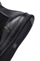 Male Black Leather Chelsea Boots | Derimod