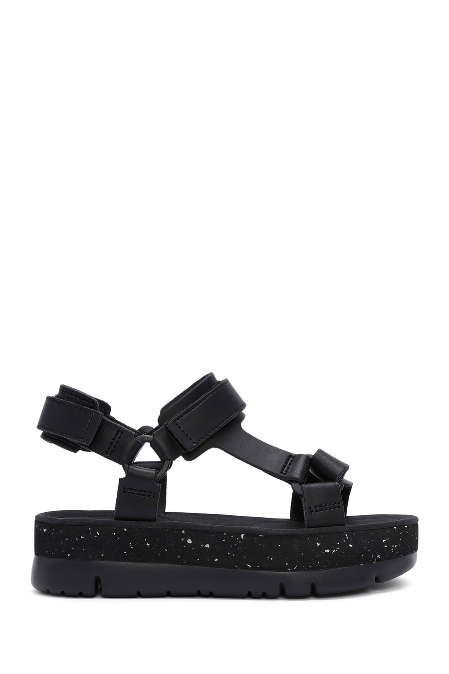 Camper Women's Black Oruga Up Thick Soled Sandals K201037 | Derimod