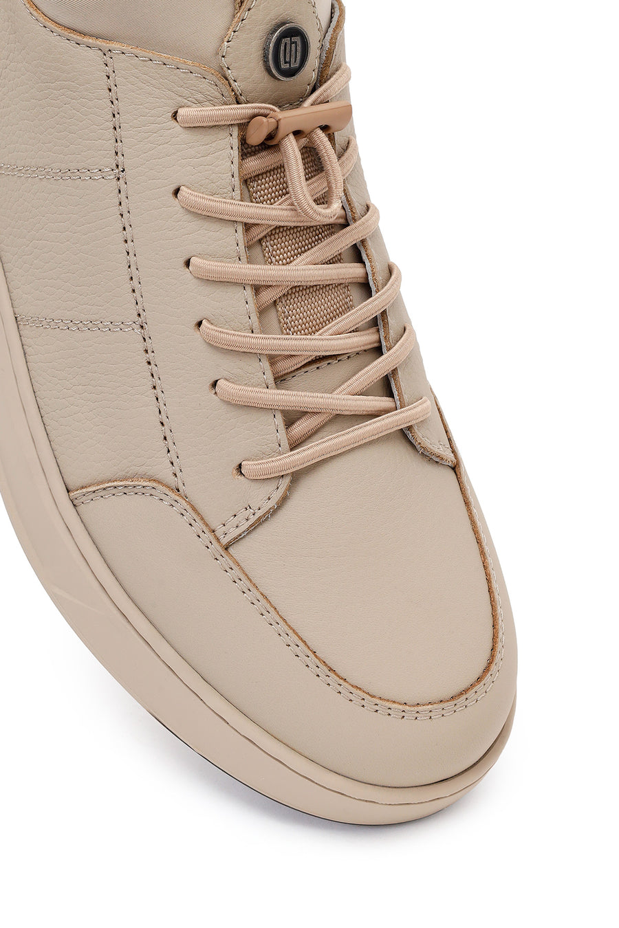 Derimod Fly Male Gray Lace-Up Leather Casual Sneaker