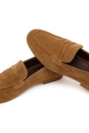 Kadın Taba Süet Deri Maskülen Loafer | Derimod