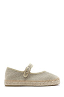 Women's Cream Buckled Fabric Espadrilles | Derimod