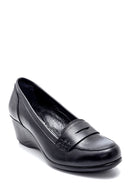 Women's Leather Wedge Heeled Shoes | Derimod