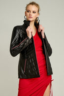 Madison Women's Leather Jacket | Derimod
