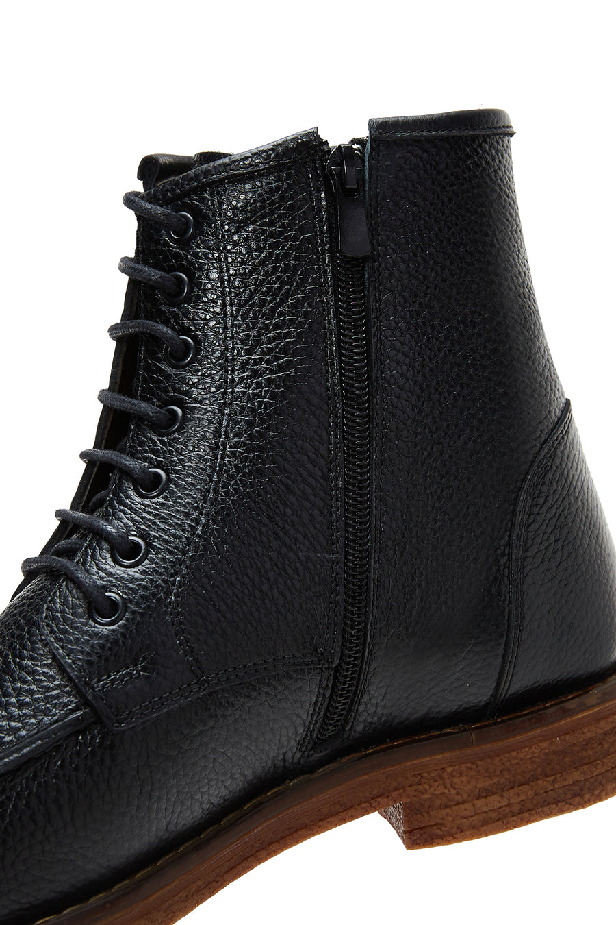 Men's Leather Zippered Boots