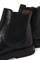 Male Black Leather Chelsea Boots | Derimod