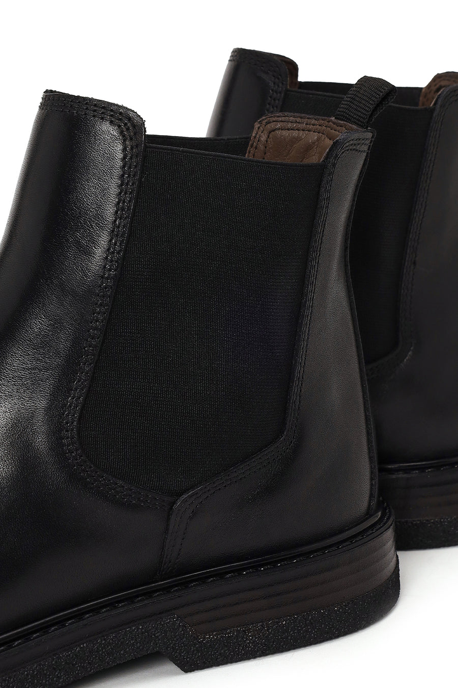Male Black Leather Chelsea Boots