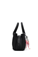 Women's Black Long Strap Accessory Fabric Handbag | Derimod
