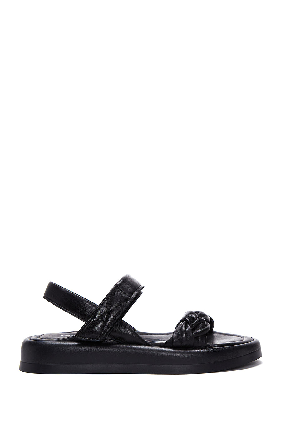 Kadın Siyah Deri Comfort Sandalet 22SFD361718 | Derimod