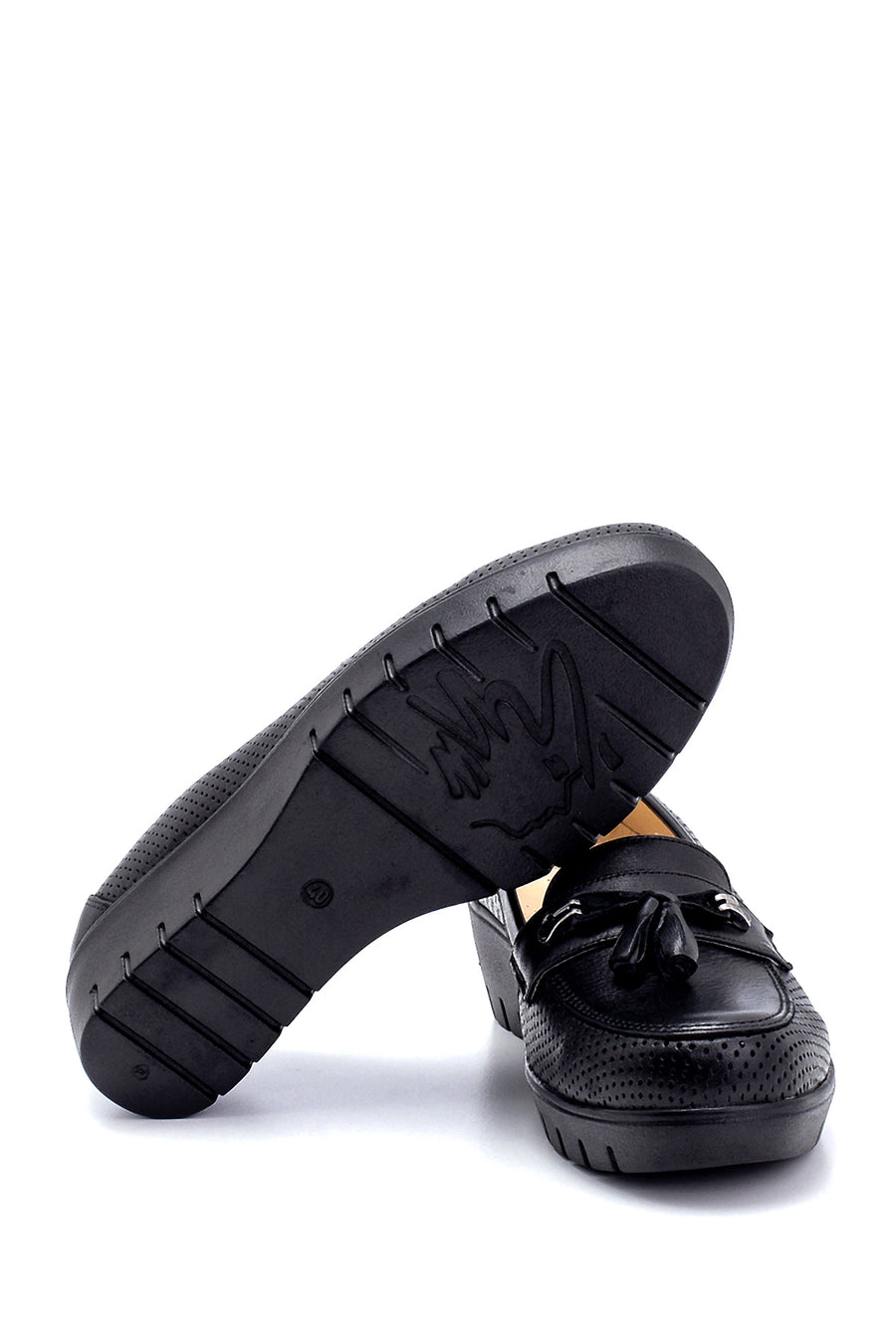Women's Leather Wedge Heel Shoes