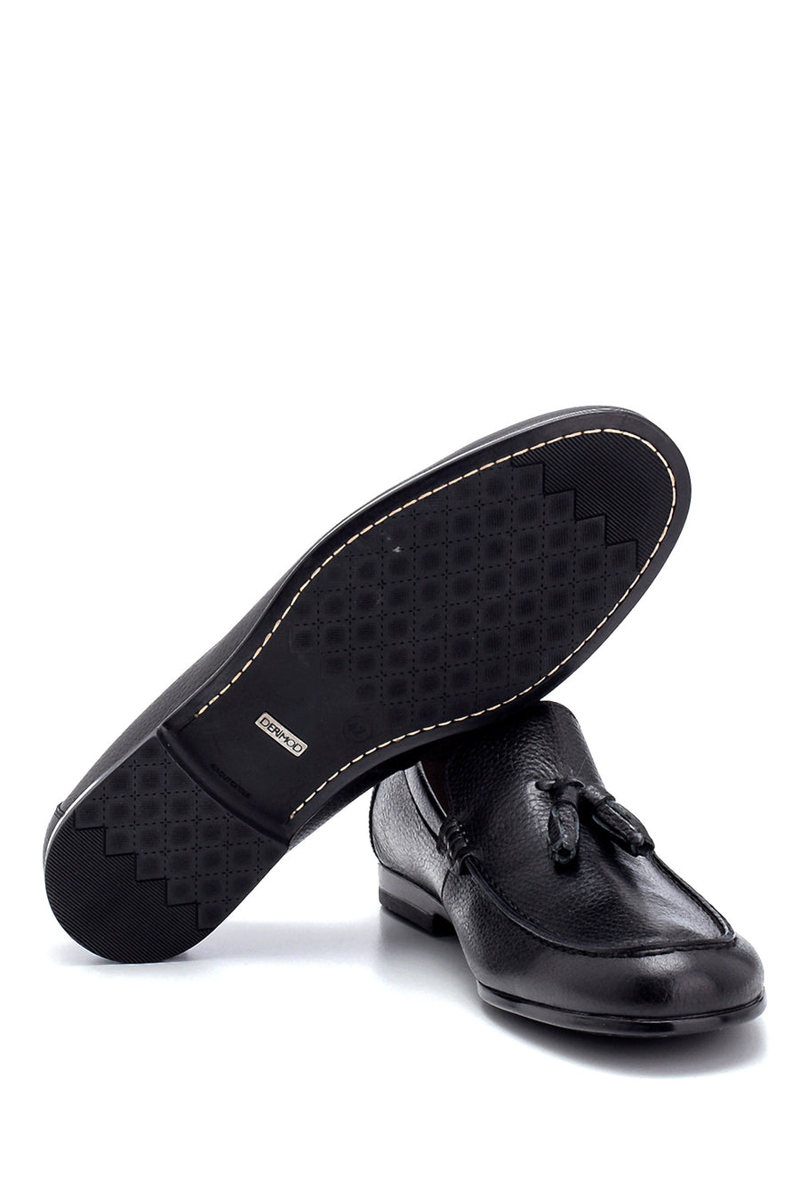 Erkek Deri Püskül Detaylı Loafer