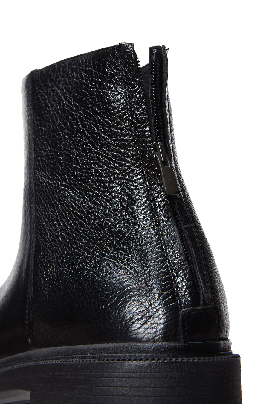 Men's Leather Zippered Boots