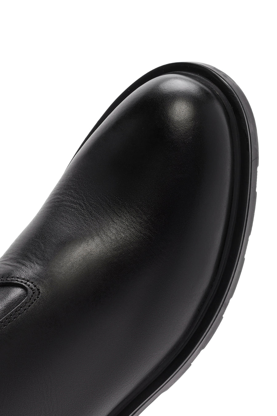 Male Black Leather Chelsea Boots