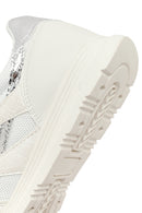 Women's White Lace-Up Sneaker | Derimod