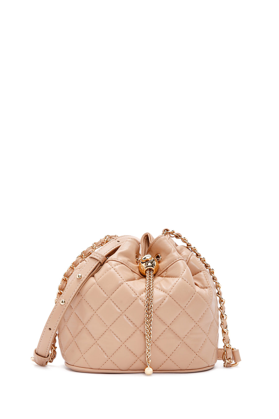 Women's Beige Long Strap Quilted Crossbody Bag 24SBD2732KP | Derimod