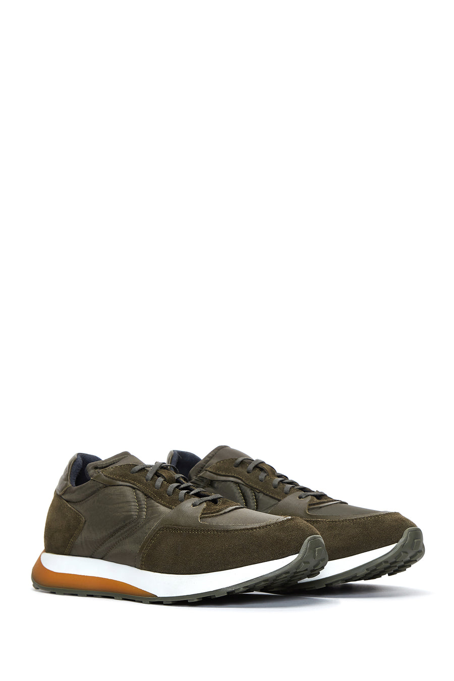 Erkek Deri Süet Detaylı Sneaker
