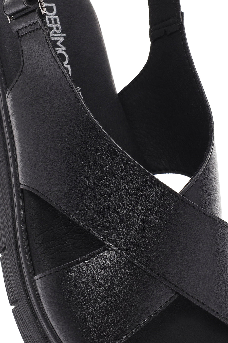 Kadın Siyah Bantlı Comfort Sandalet