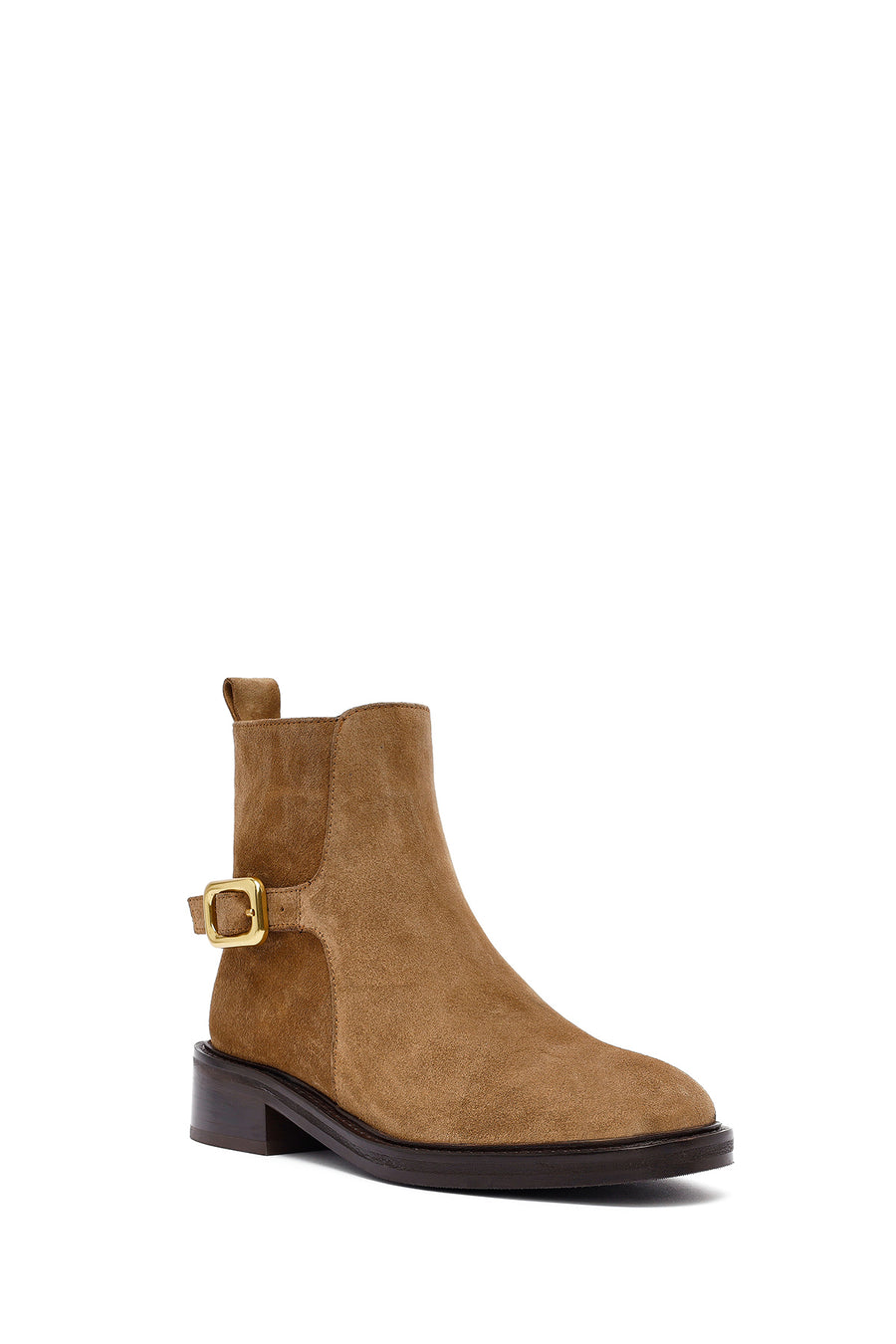 Woman Mink Zippered Suede Leather Boat