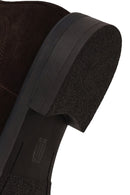 Male Brown Suede Chelsea Boots | Derimod