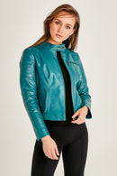 Nina Women's Leather Jacket | Derimod