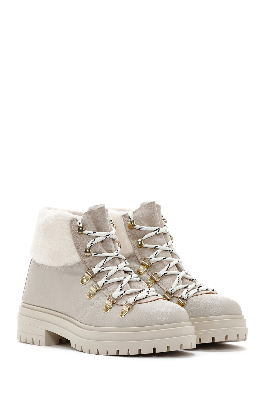 Women's Beige Casual Boots