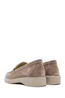 Women's Mink Suede Leather Comfort Loafer | Derimod