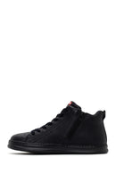 Camper Men's Black Runner Four Leather Sports Boots | Derimod