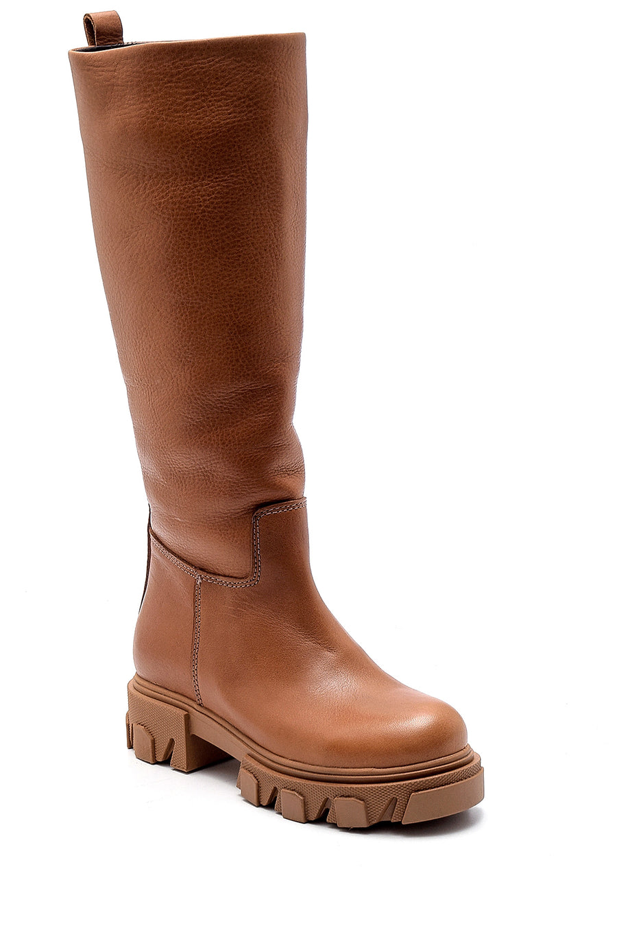 Women's Leather Thick Soled Boots