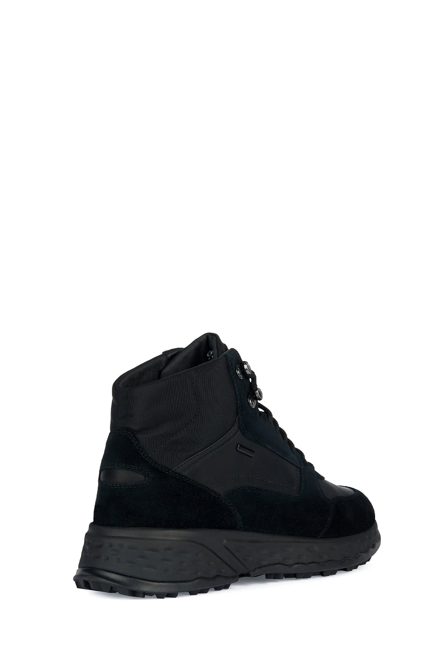 Geox Men's Black Sterrato Nubuck Leather Boots