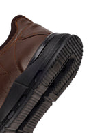 Erkek Kahverengi Bağcıklı Deri Casual Sneaker | Derimod