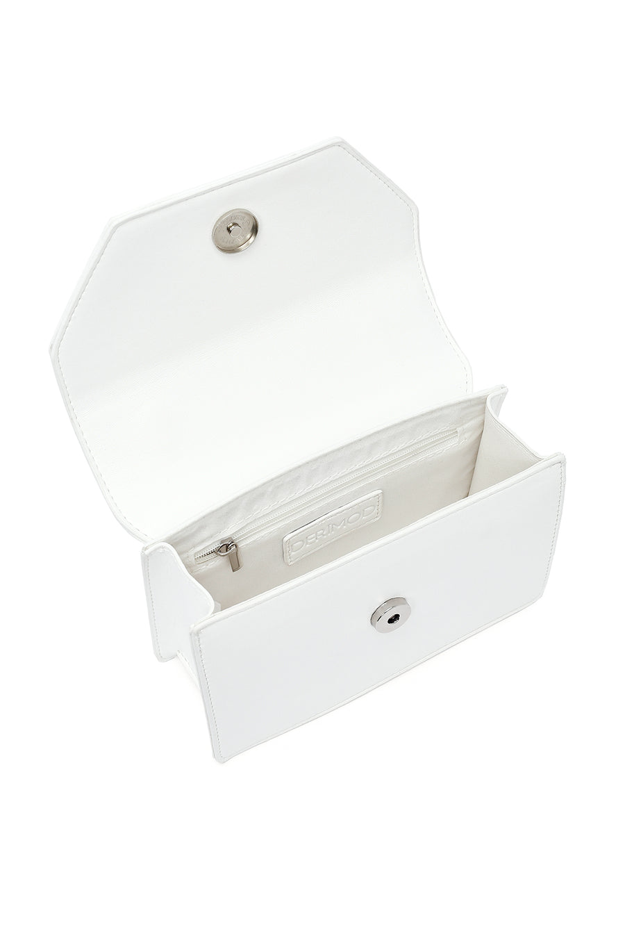 Women's White Long Strap Mini Classic Handbag