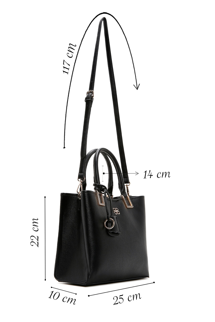 Women's Black Long Strap Shoulder Bag