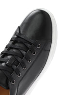 Men's Black Lace-up Leather Sneaker | Derimod