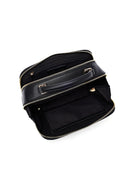 Women's Black Long Strap Braided Crossbody Bag | Derimod