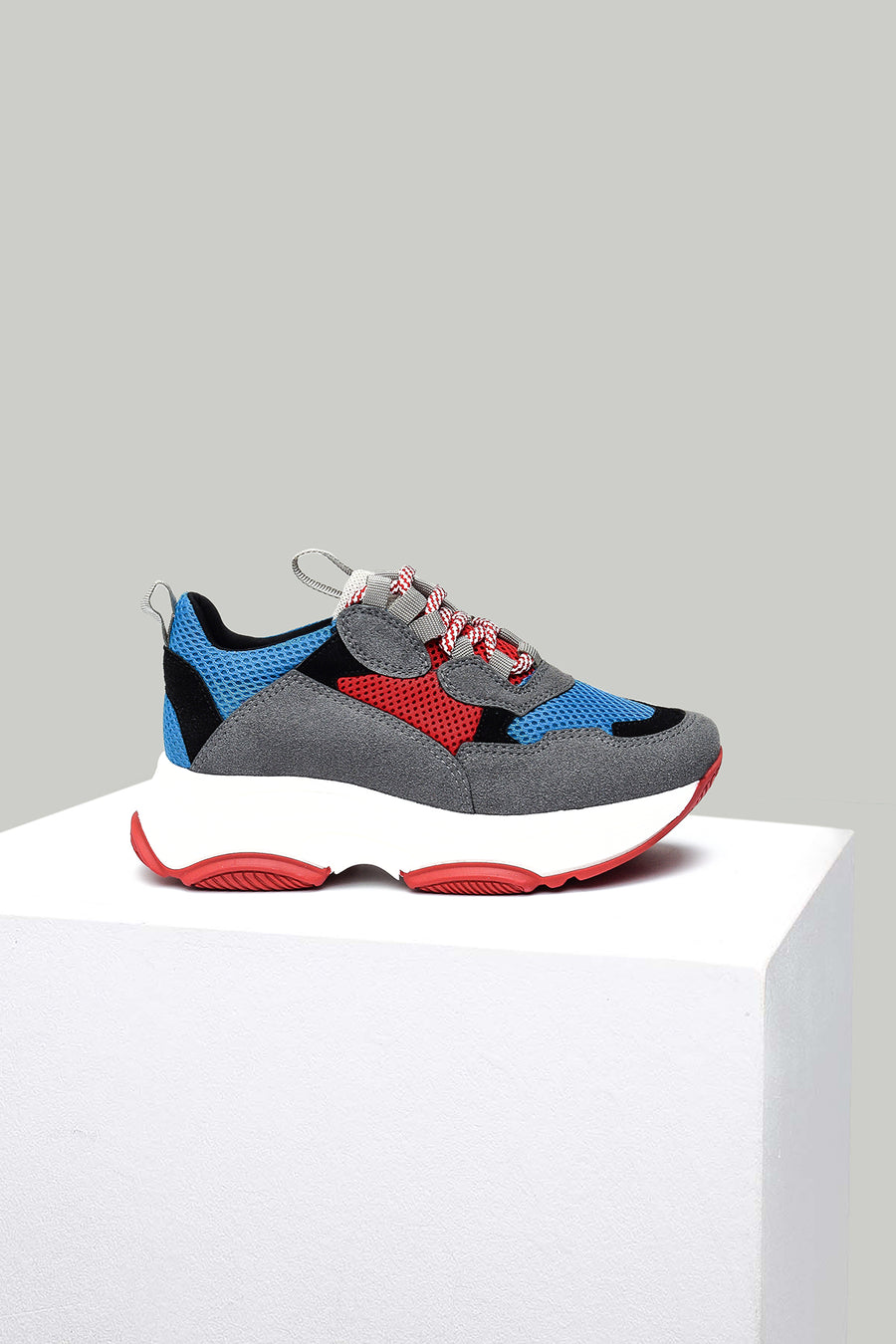Colorful High-Sole Women's Sports Shoes