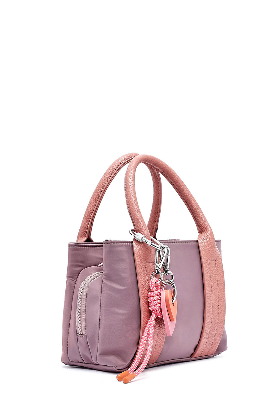 Woman Pink Long Strap Accessory Fabric Shoulder Bag