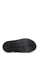 Women's Black Leather Double Buckle Comfort Sandals | Derimod